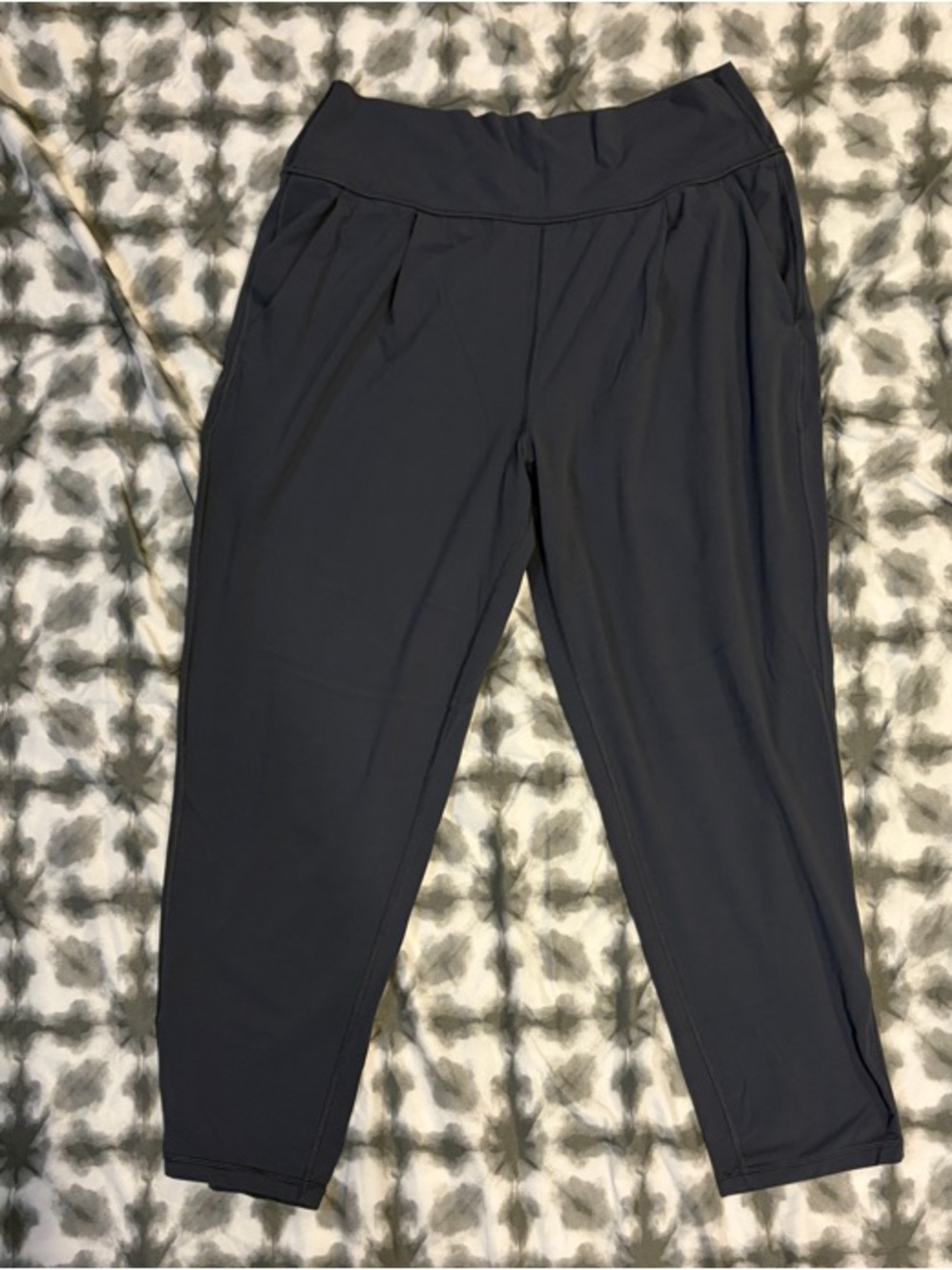 Athleta Black Track Pants - Pleated Joggers